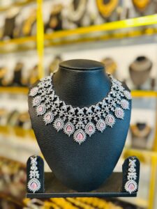 AD chocker with pink pearl